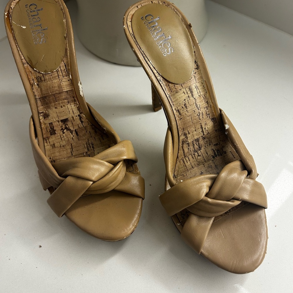Charles by Charles David Brown Knotted Heels